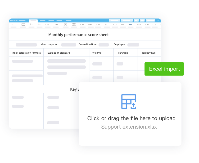 e-Builder Form Engine - Import Forms using Excel | Weaver