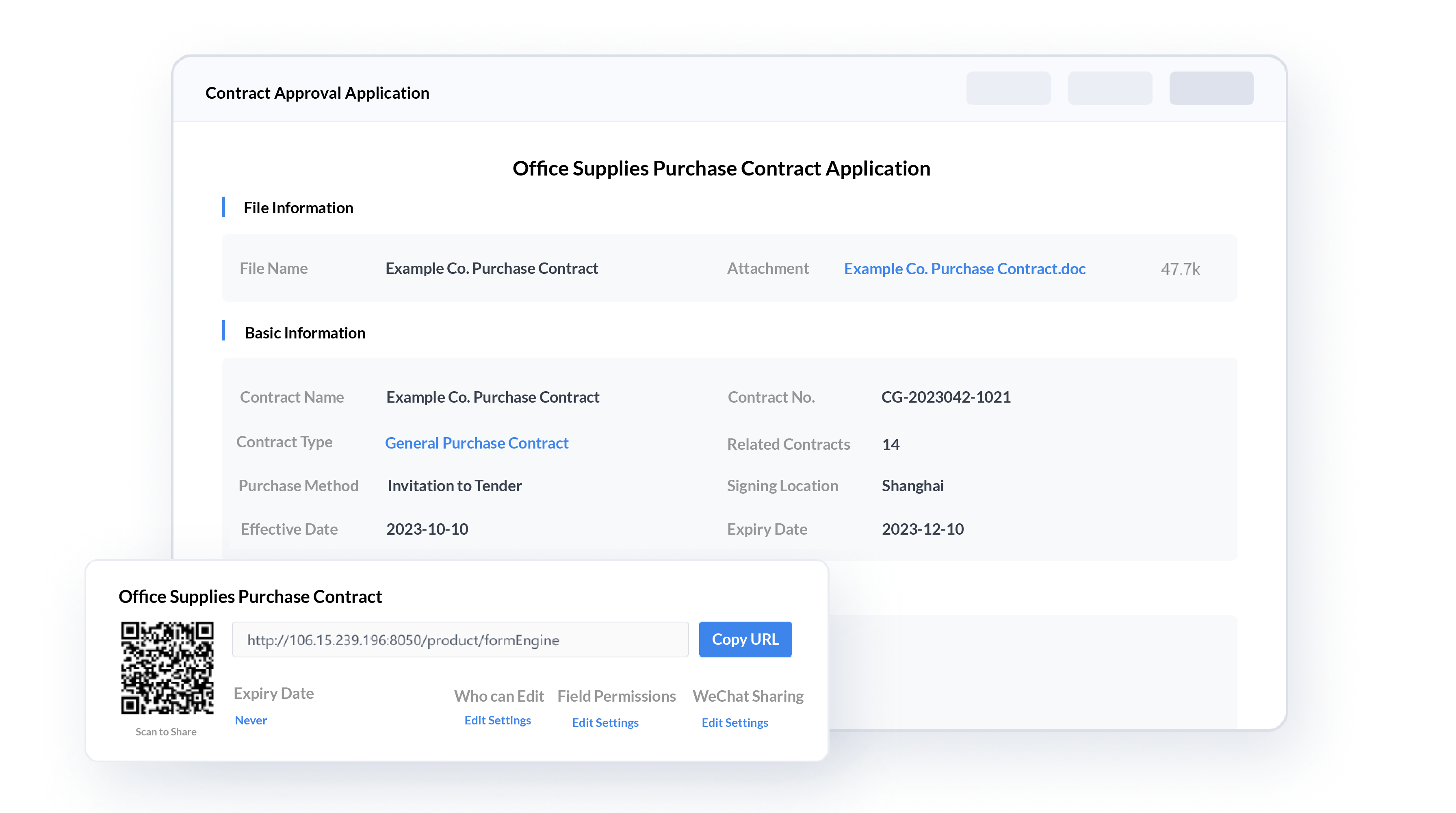 e-Builder Form Engine - Form Sharing | Weaver